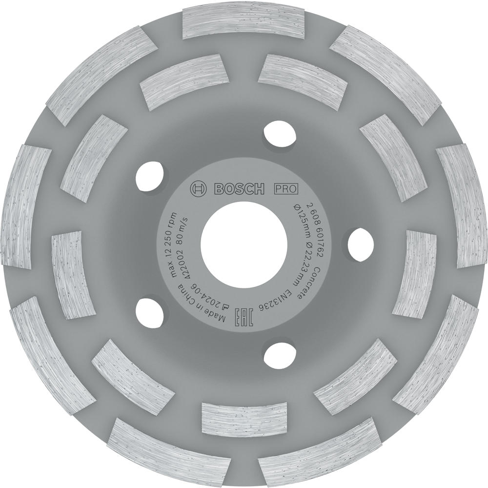 Bosch PRO Long Life Diamond Grinding Head for Concrete 125mm 125mm