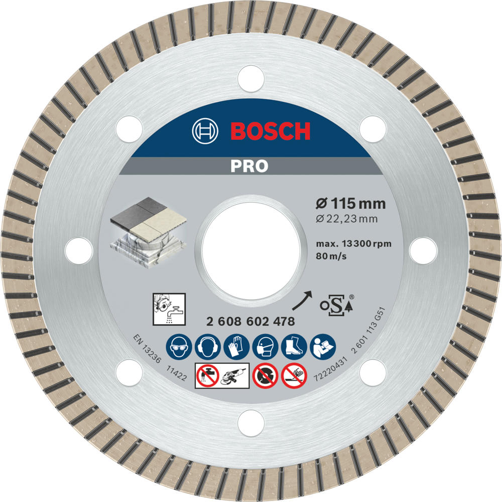 Bosch PRO Extra Clean Diamond Disc for Ceramics 125mm