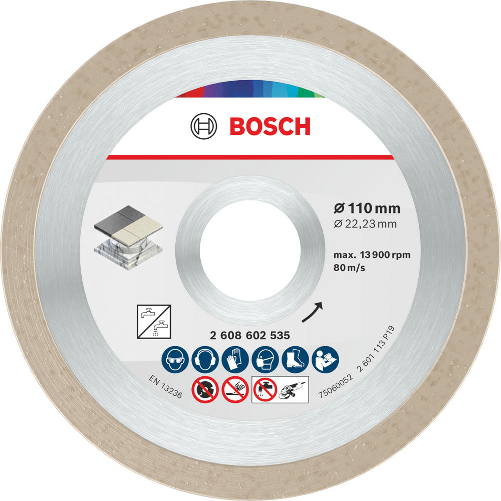 Bosch Diamond Cutting Disc for Ceramic , Porcelain and Stone 110mm
