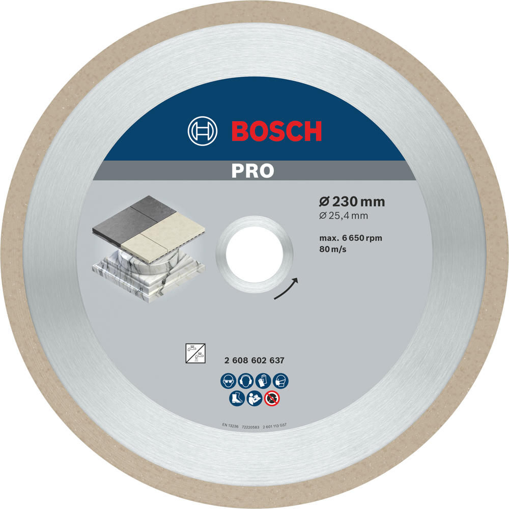 Image of Bosch PRO Ceramic & Porcelain Diamond Cutting Disc 230mm