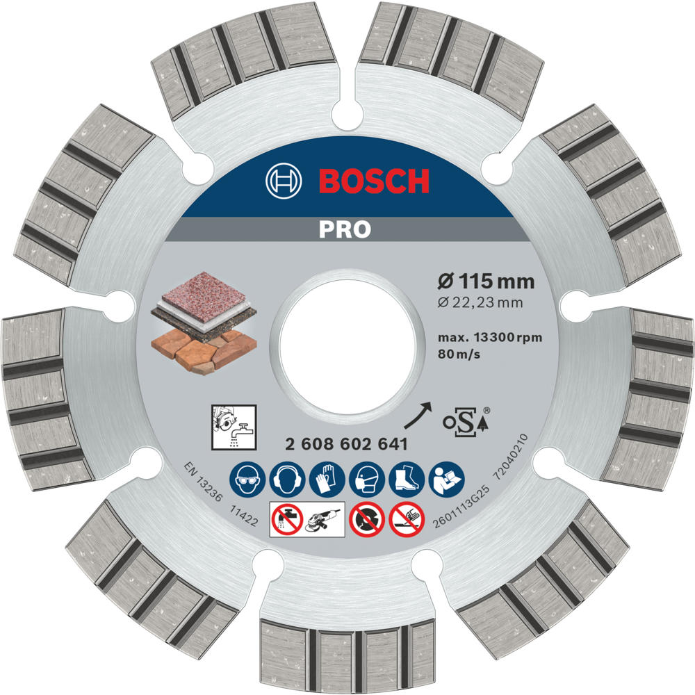 Bosch PRO Best Stone Diamond Cutting Disc 125mm