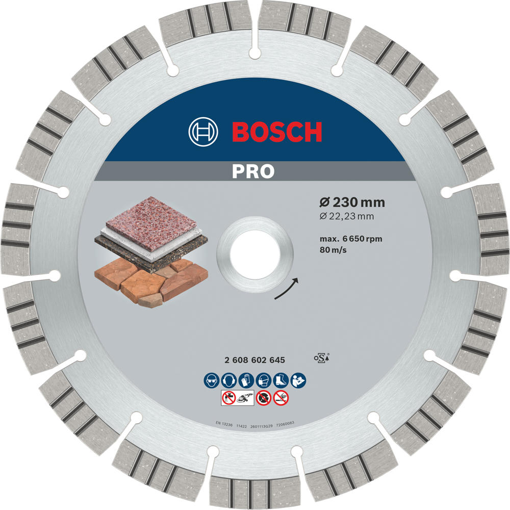 Image of Bosch PRO Best Stone Diamond Cutting Disc 230mm