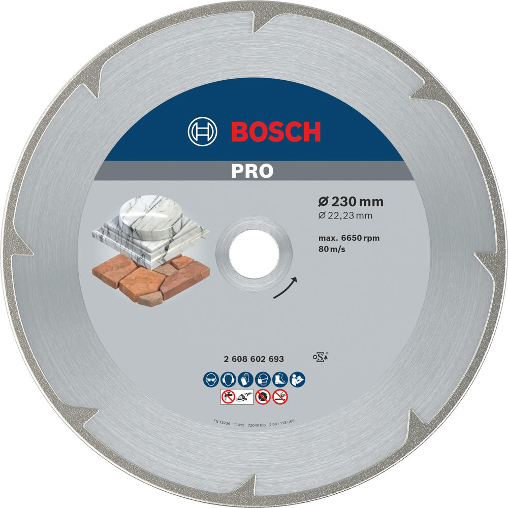 Image of Bosch PRO Marble Diamond Cutting Disc 230mm