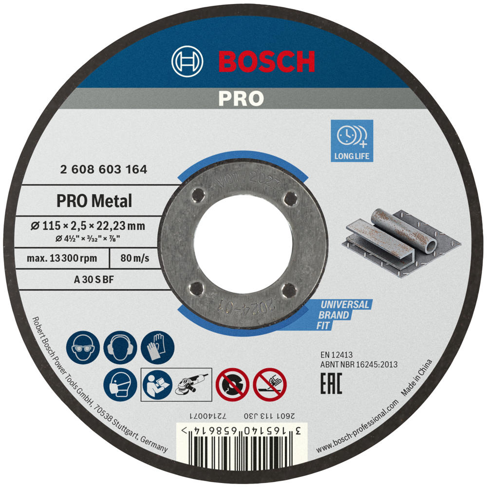 Bosch PRO Metal Cutting Disc 230mm 3mm 22mm