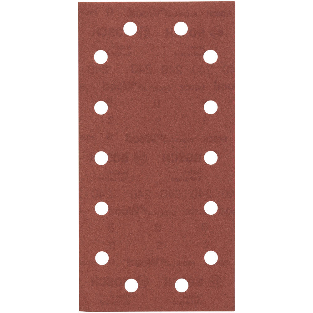 Image of Bosch Punched Hook and Loop Sanding Sheets 115mm x 230mm 240g Pack of 10