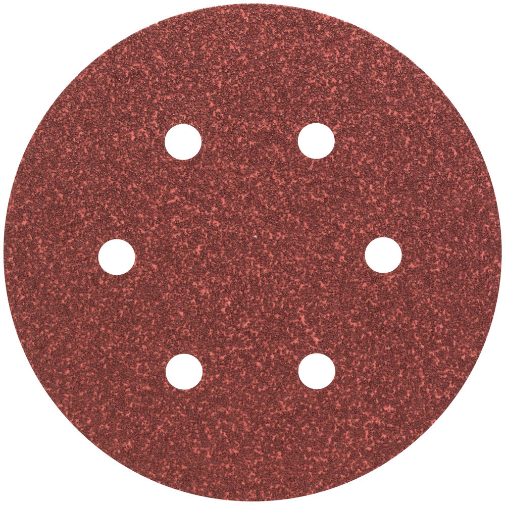 Image of Bosch Red Wood Sanding Disc 150mm 150mm 60g Pack of 5