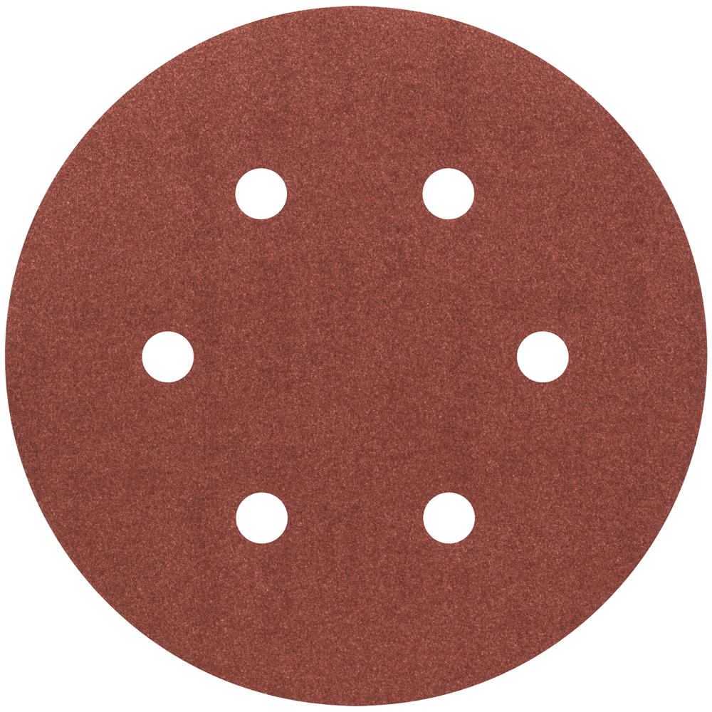 Image of Bosch Red Wood Sanding Disc 150mm 150mm 180g Pack of 5