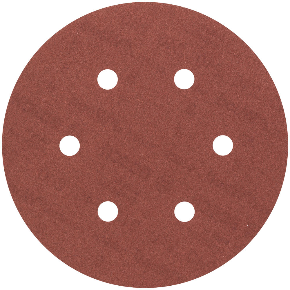 Image of Bosch Red Wood Sanding Disc 150mm 150mm 240g Pack of 5