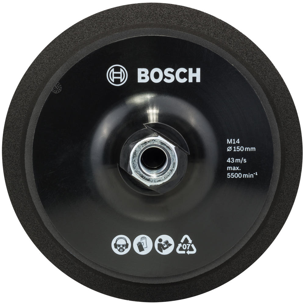 Bosch M14 Hook and Loop Backing Pad 150mm