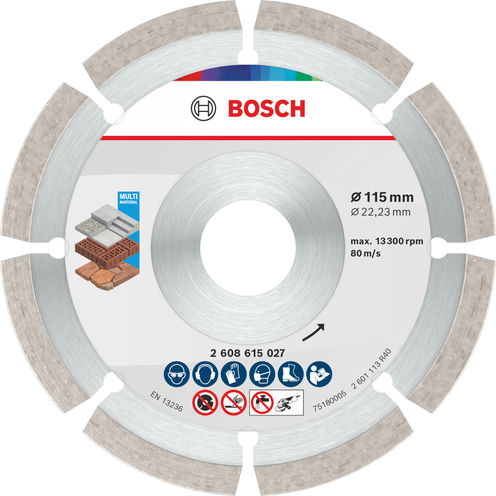 Bosch ECO Universal Segmented Diamond Cutting Disc 125mm 2mm 22mm