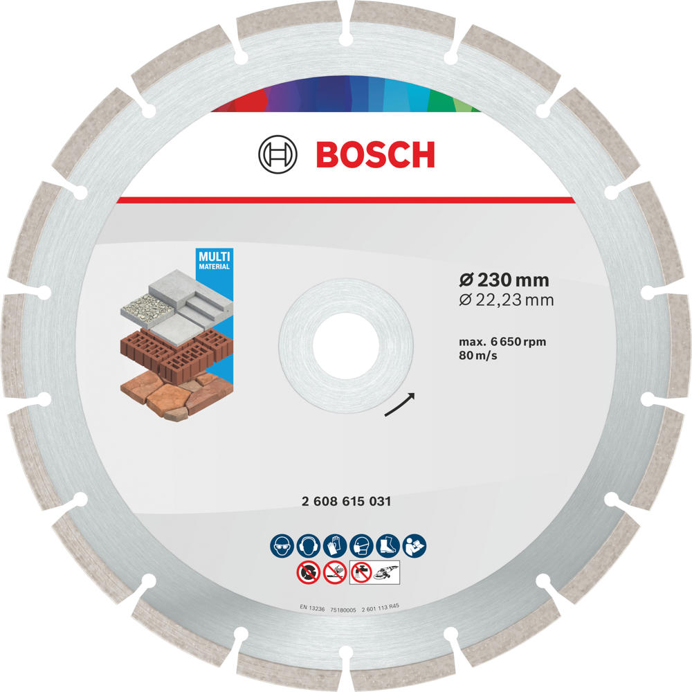 Image of Bosch ECO Universal Segmented Diamond Cutting Disc 230mm 2.6mm 22mm
