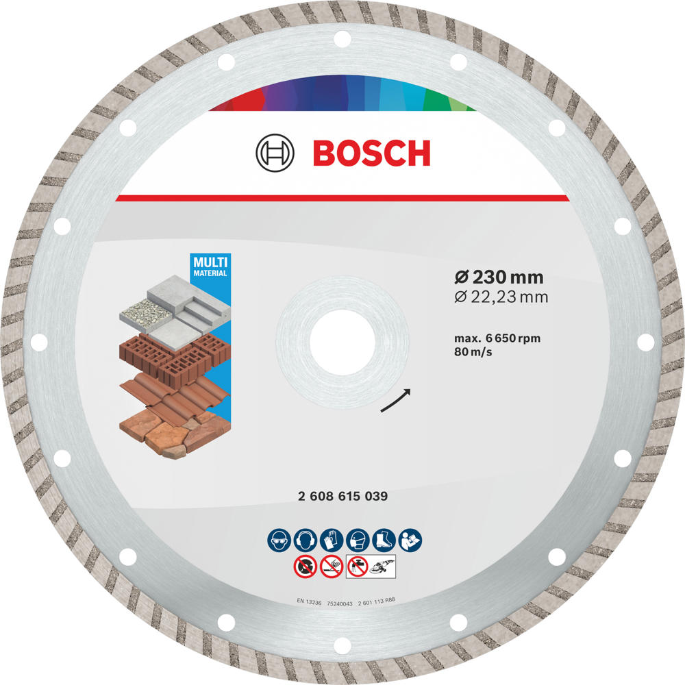 Image of Bosch ECO Universal Diamond Cutting Disc 230mm 22mm