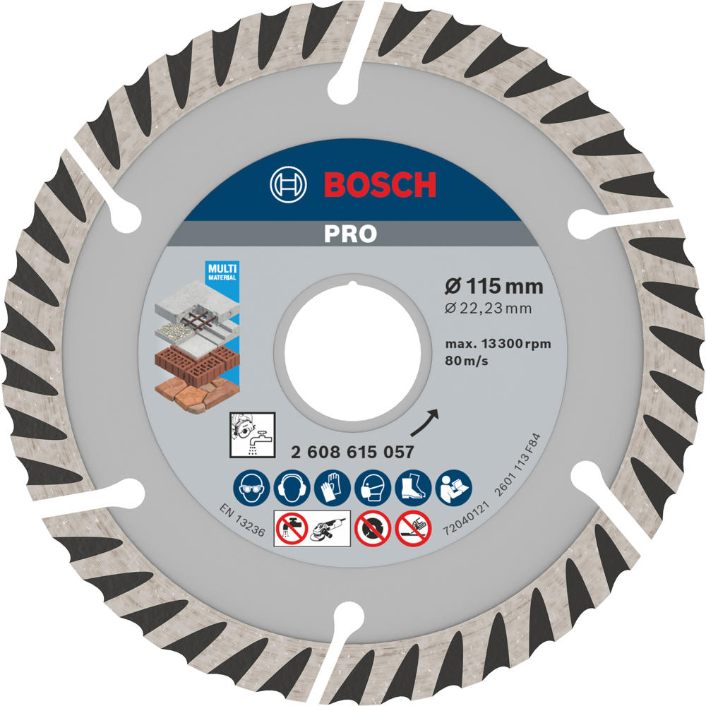 Bosch PRO Multi Material Diamond Cutting Disc 230mm