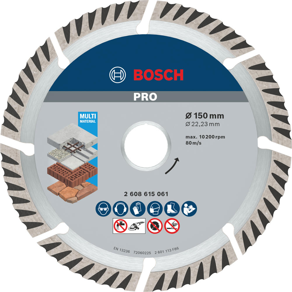 Image of Bosch PRO Multi Material Diamond Cutting Disc 150mm