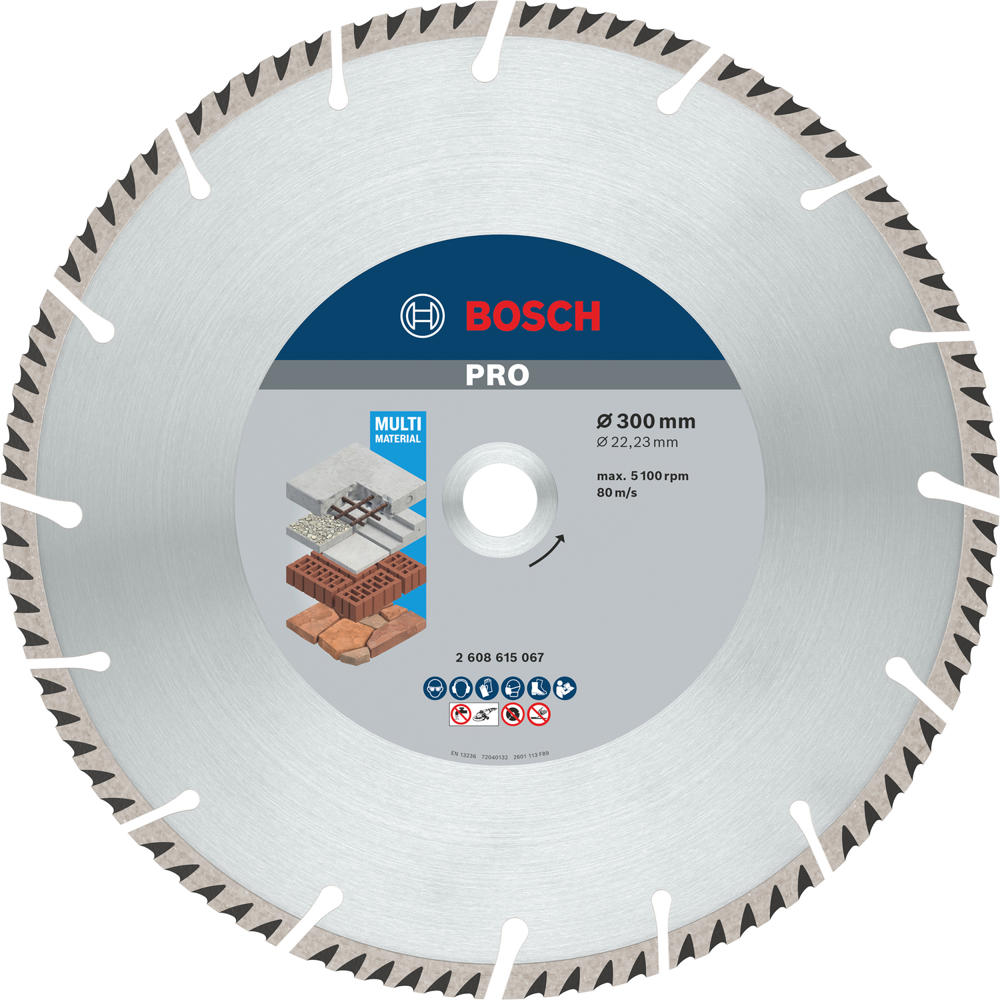Image of Bosch PRO Multi Material Diamond Cutting Disc 300mm