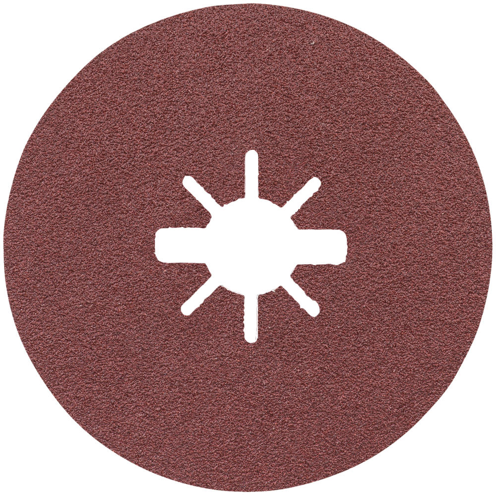 Image of Bosch EXPERT X LOCK R444 Fibre Sanding Disc 115mm 115mm 80g Pack of 1
