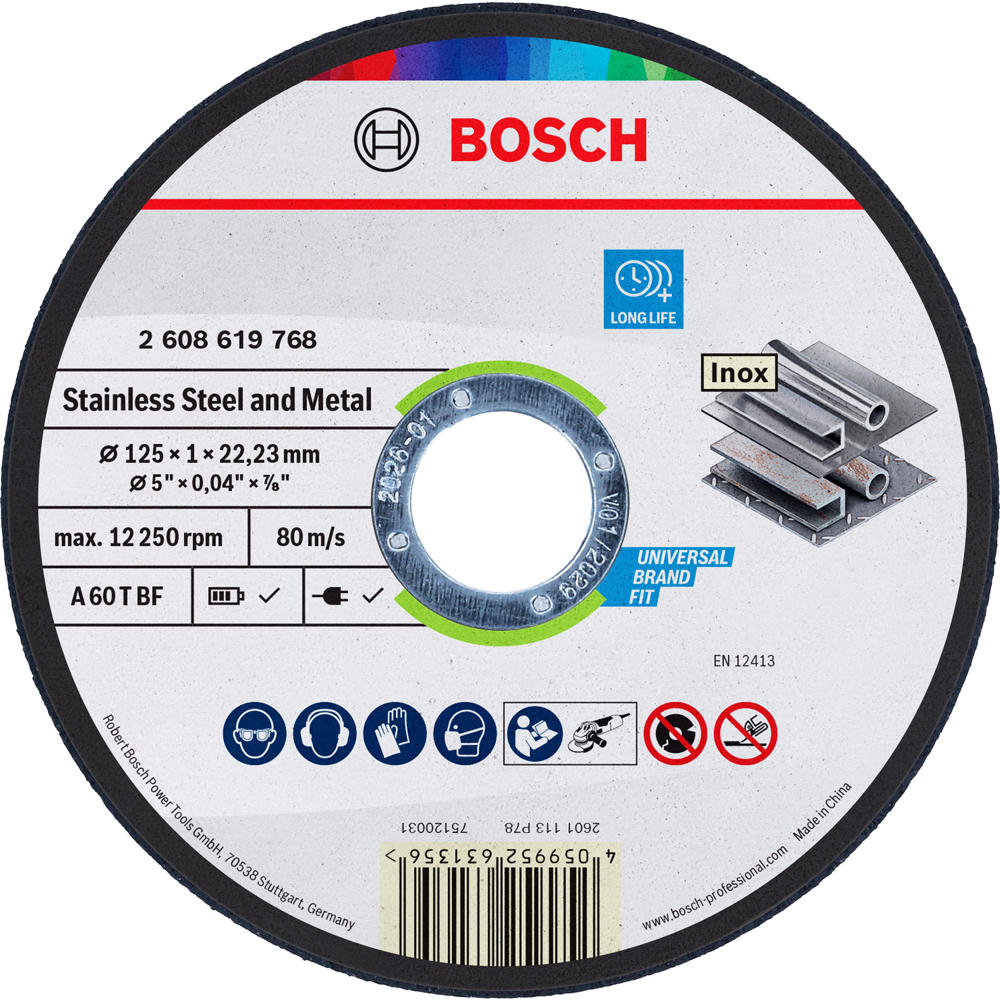 Bosch Professional Bosch Standard For Metal Straight Cutting Disc