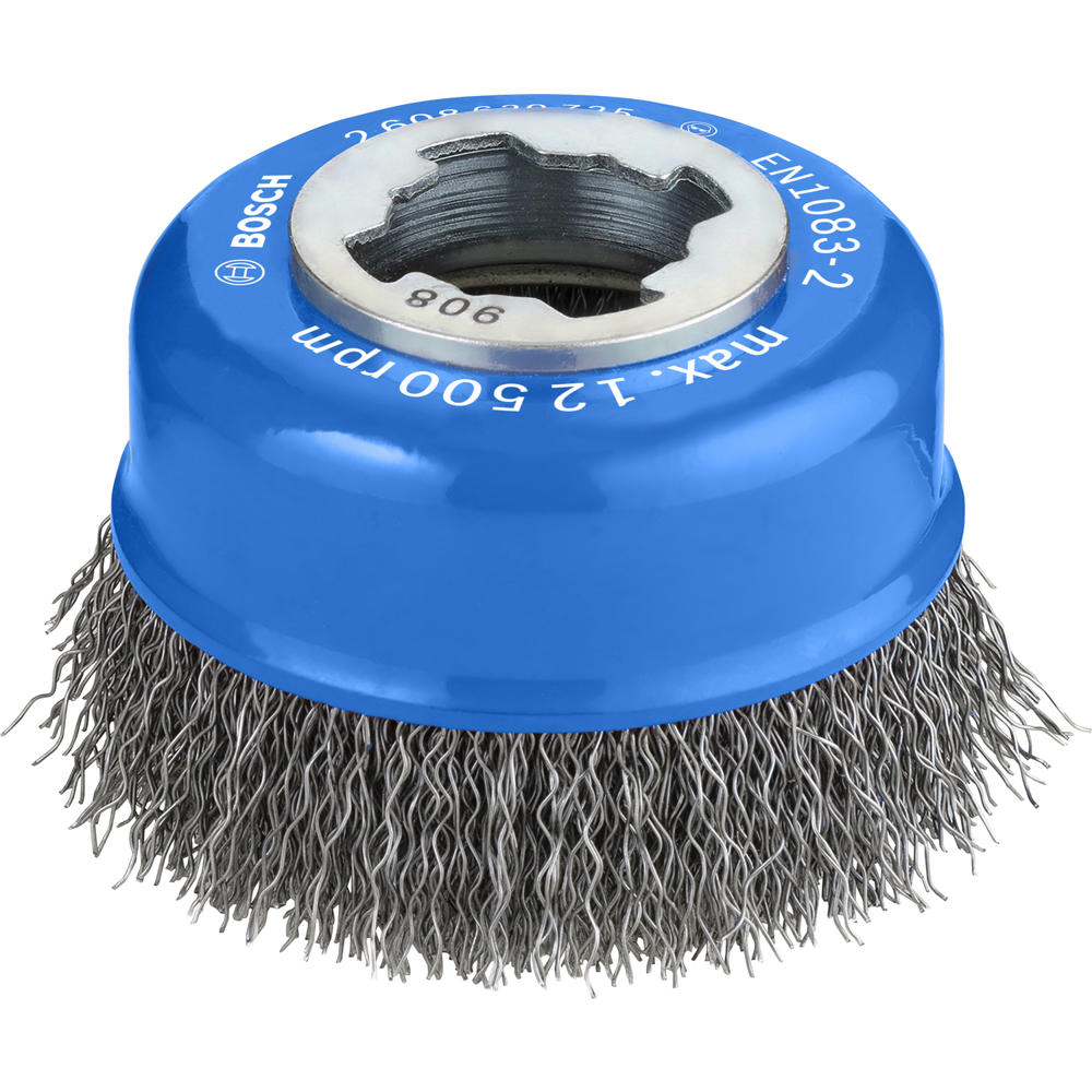 Image of Bosch PRO X Lock Crimped Steel Wire Cup Brush 75mm X-Lock