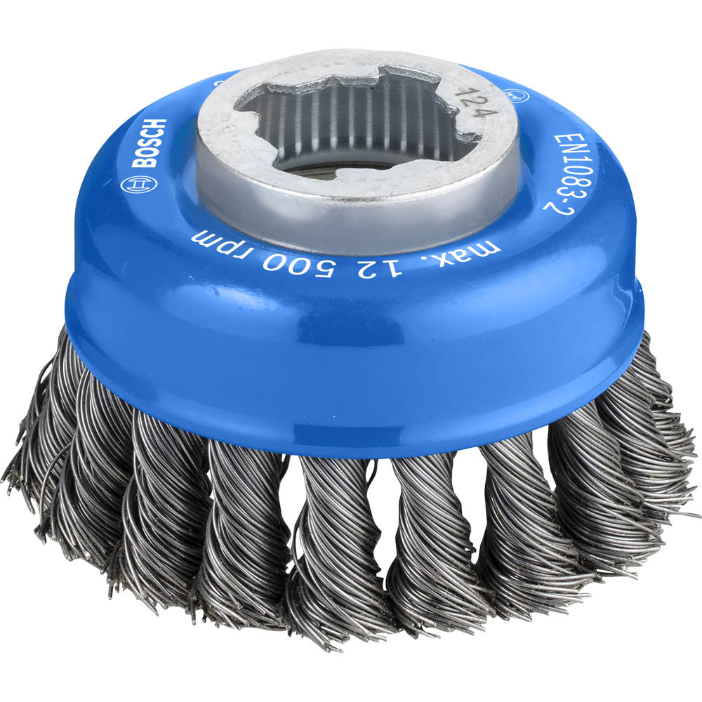 Image of Bosch PRO X Lock Steel Wire Cup Brush 0.5mm 75mm X-Lock