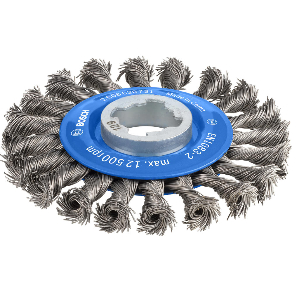 Image of Bosch PRO X Lock Knotted Wire Wheel 115mm X-Lock