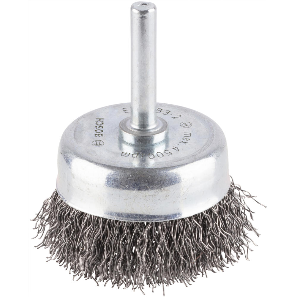 Bosch PRO 0.3mm Crimped Steel Wire Brush 70mm 6mm Shank