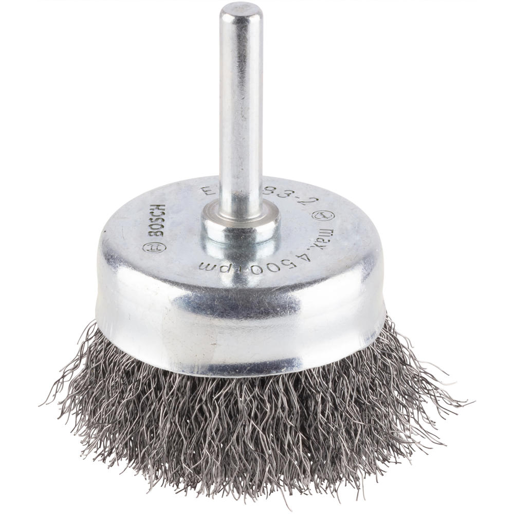 Bosch PRO 0.2mm Crimped Steel Wire Brush 50mm 6mm Shank