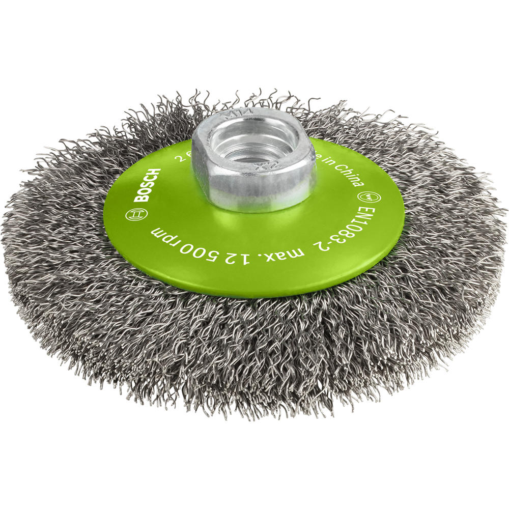 Image of Bosch PRO Conical 0.35mm Inox Crimped Wire Wheel 100mm M14 Thread