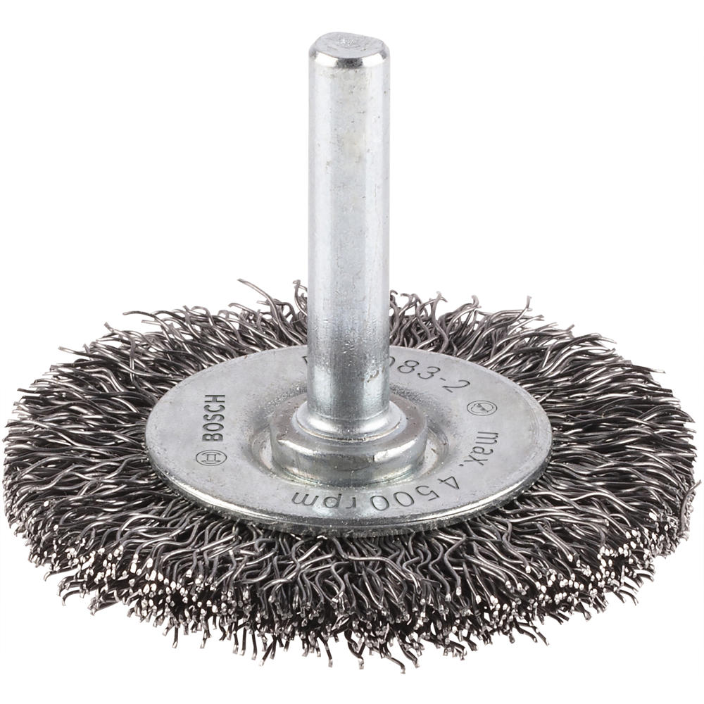 Bosch PRO 0.3mm Crimped Steel Wire Wheel Brush 100mm 6mm Shank