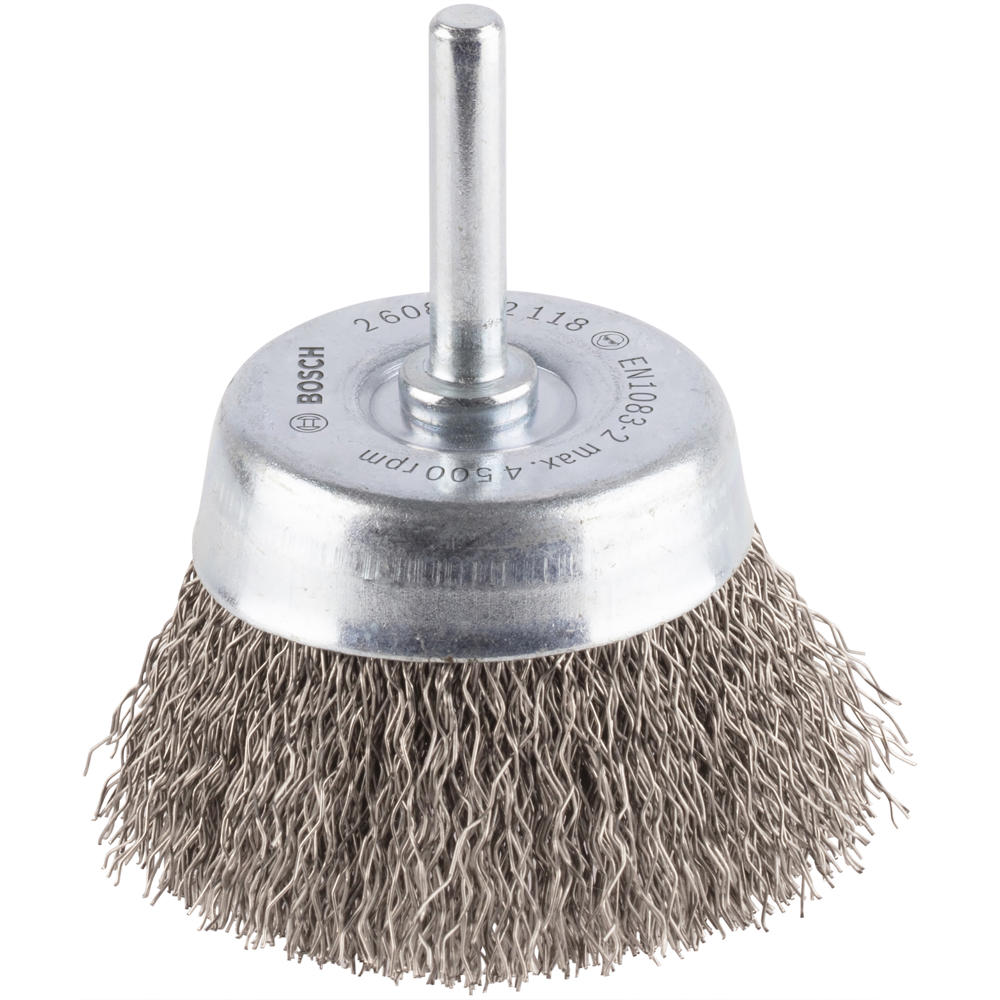 Bosch PRO 0.3mm Crimped Inox Steel Wire Brush 60mm 6mm Shank