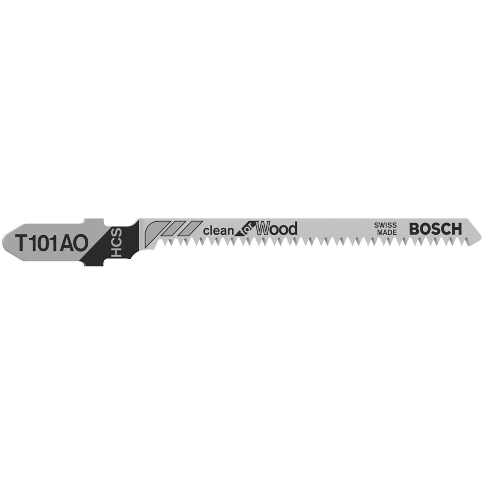Bosch T101 AO Wood Cutting Jigsaw Blades Pack of 5