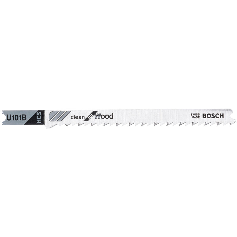 Image of Bosch U101 B Wood Cutting Jigsaw Blades Pack of 3
