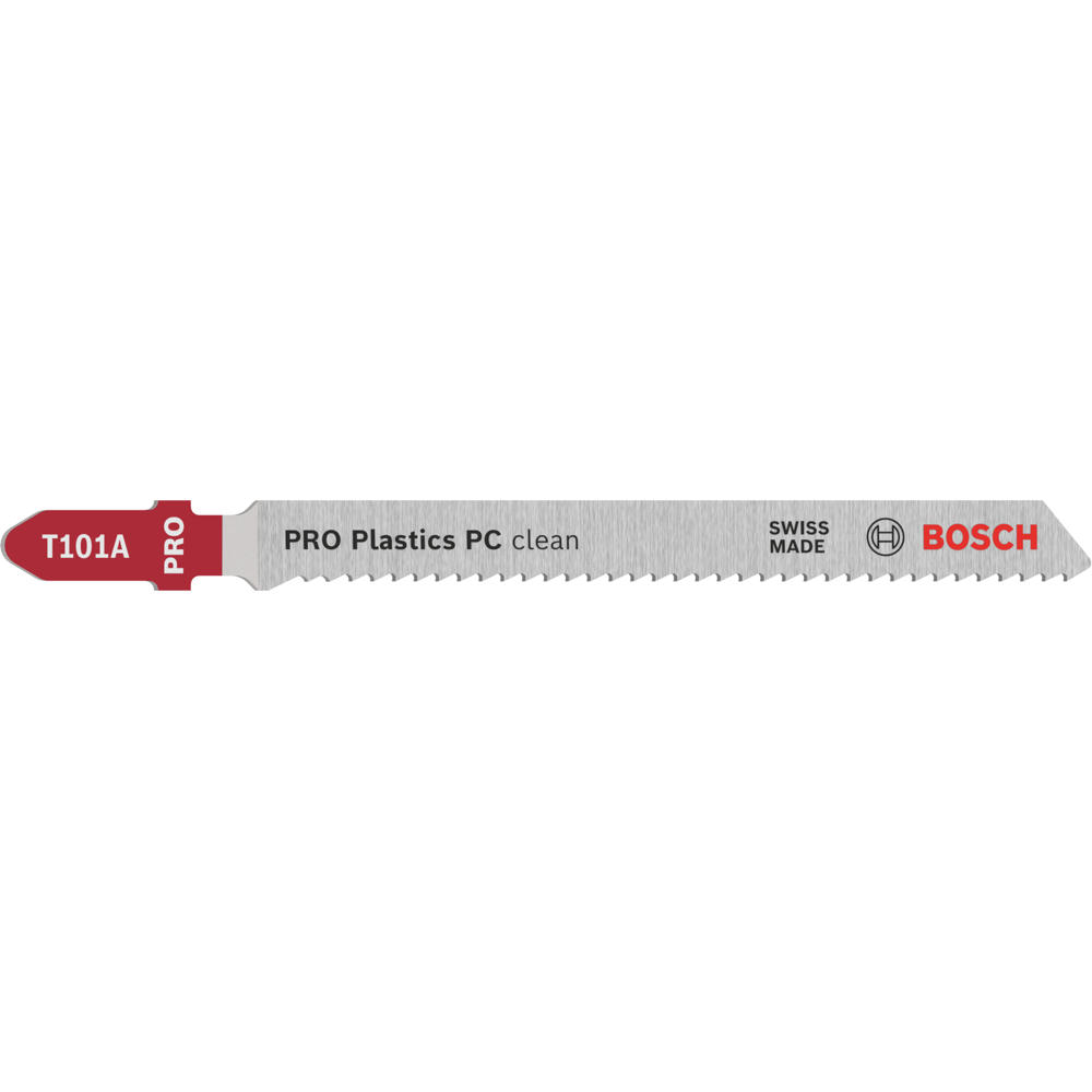 Image of Bosch T 101 A Acrylic and Plastic Cutting Jigsaw Blades Pack of 5