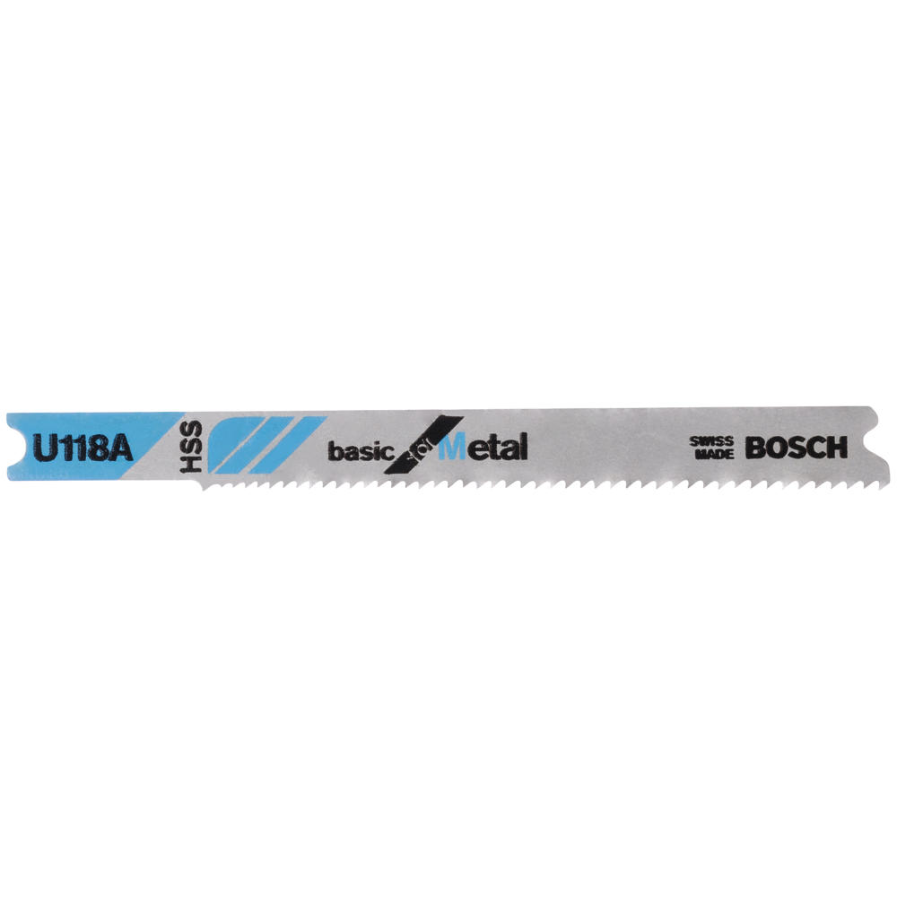 Bosch U118 A Metal Cutting Jigsaw Blades Pack of 3