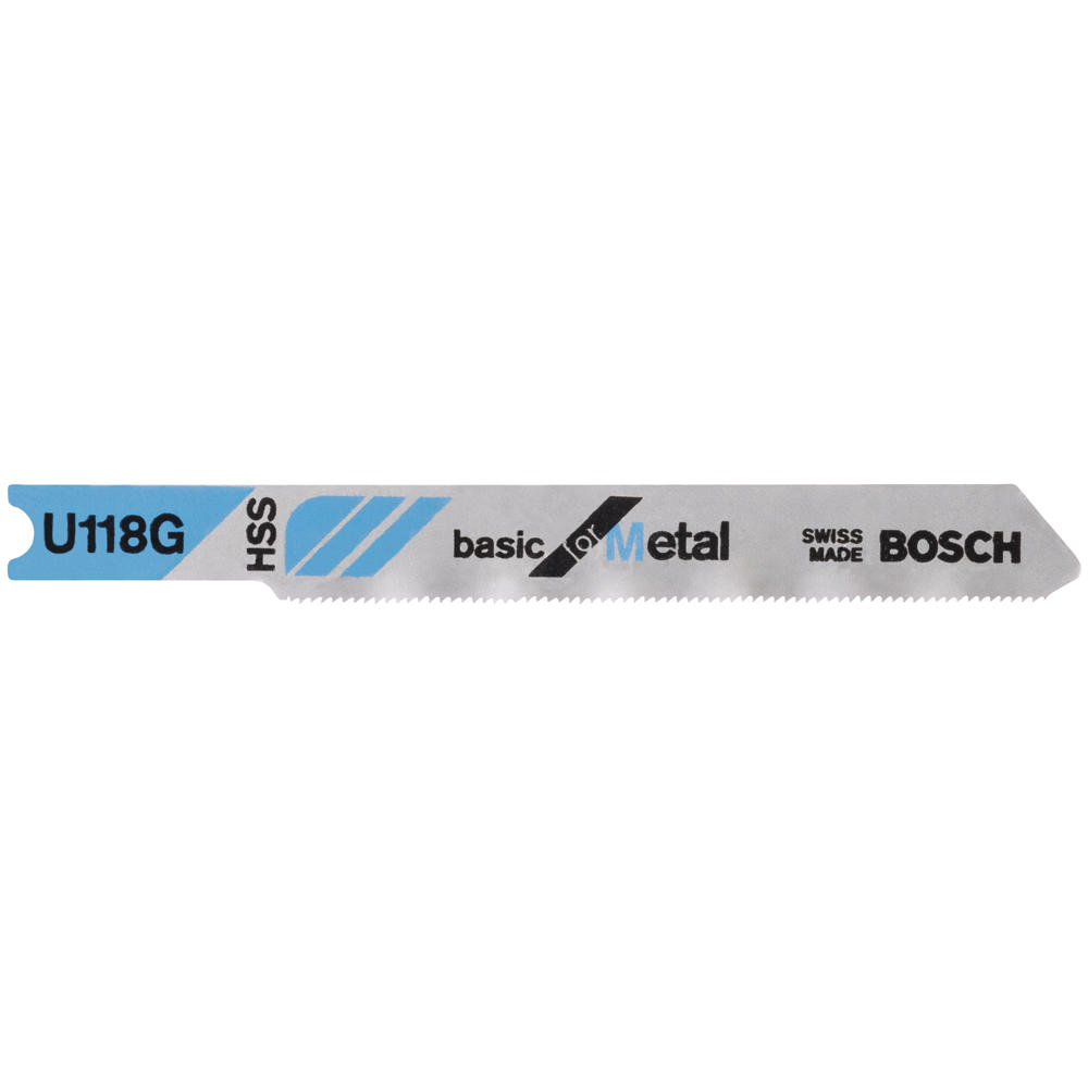 Bosch U118 G Metal Cutting Jigsaw Blades Pack of 3