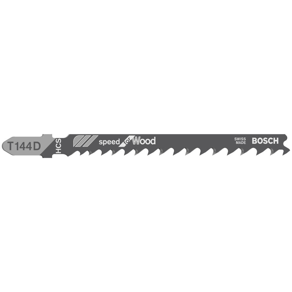 Image of Bosch T144 D Wood Cutting Jigsaw Blades Pack of 25
