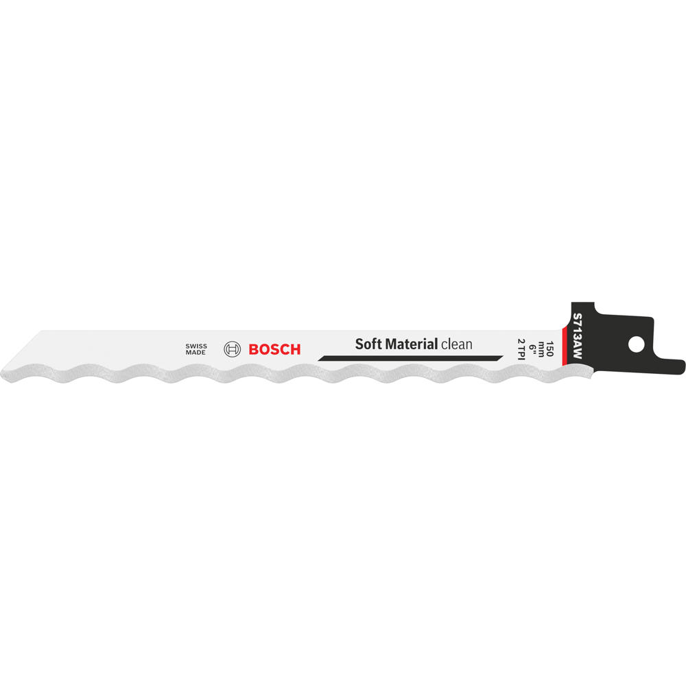 Bosch S713AW Fibre Insulation Cutting Reciprocating Saw Blades 150mm Pack of 2