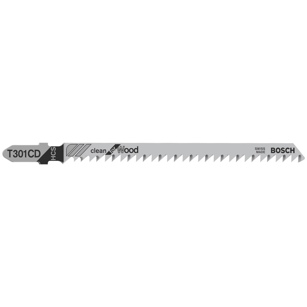 Image of Bosch T301 CD Wood Cutting Jigsaw Blades Pack of 5