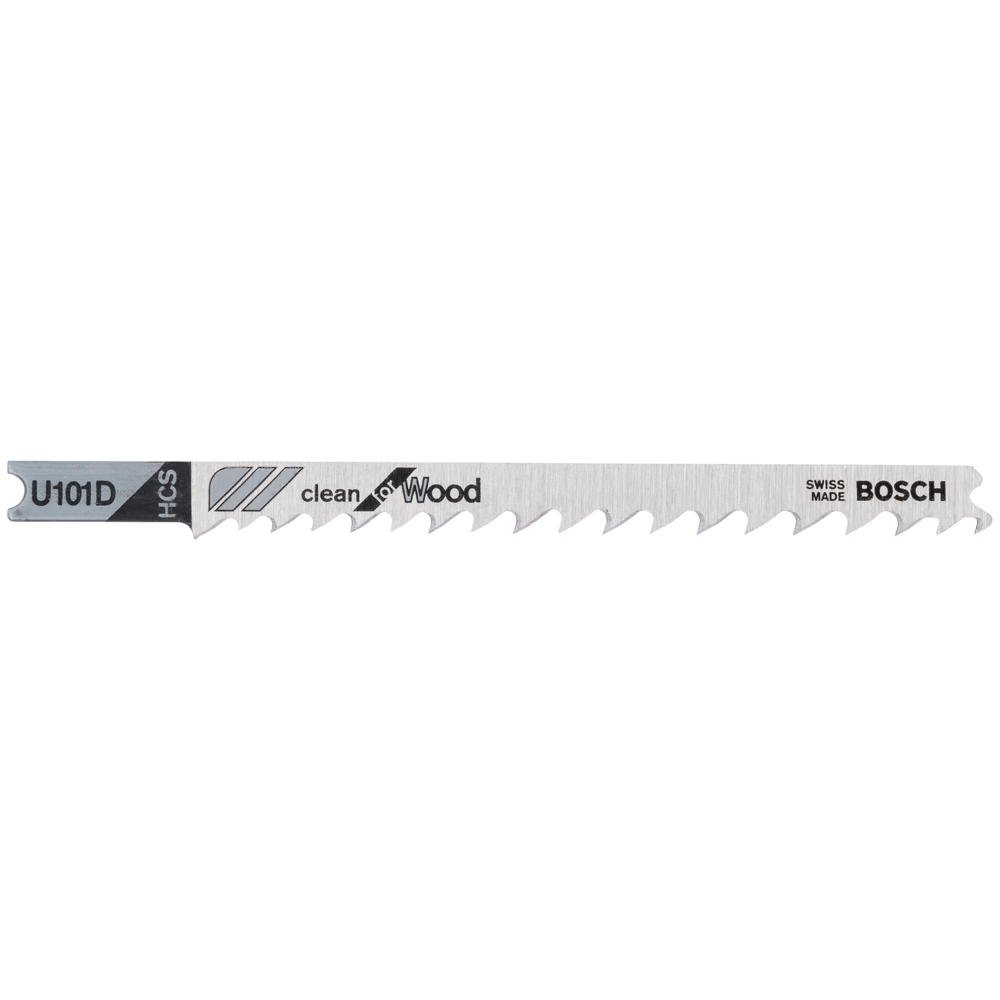 Image of Bosch U101 D Wood Cutting Jigsaw Blades Pack of 3