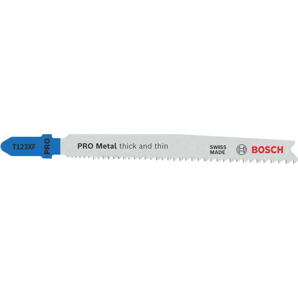 Image of Bosch PRO T123 XF Progressor Metal Cutting Jigsaw Blades Pack of 5