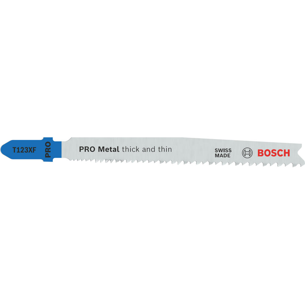 Image of Bosch PRO T123 XF Progressor Metal Cutting Jigsaw Blades Pack of 100