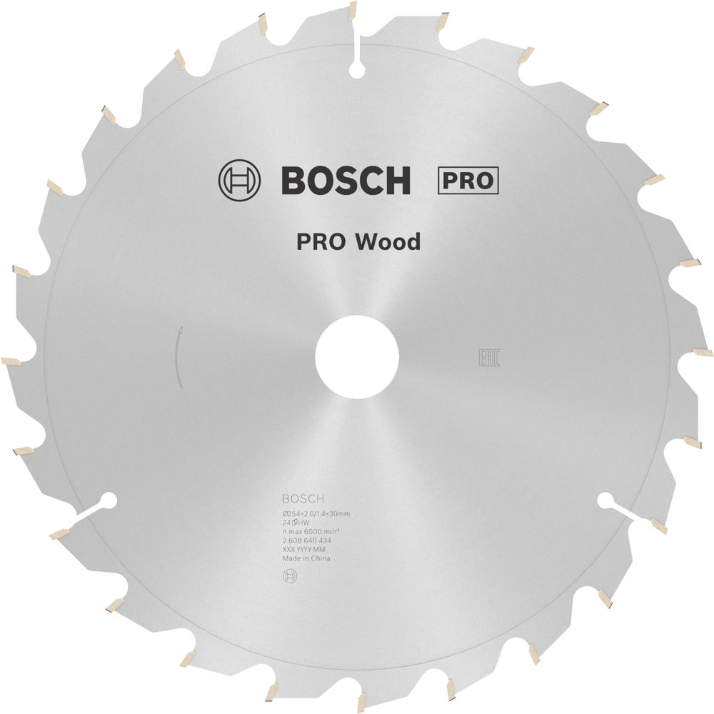 Image of Bosch PRO Wood Cutting Mitre Saw Blade 254mm 24T 30mm