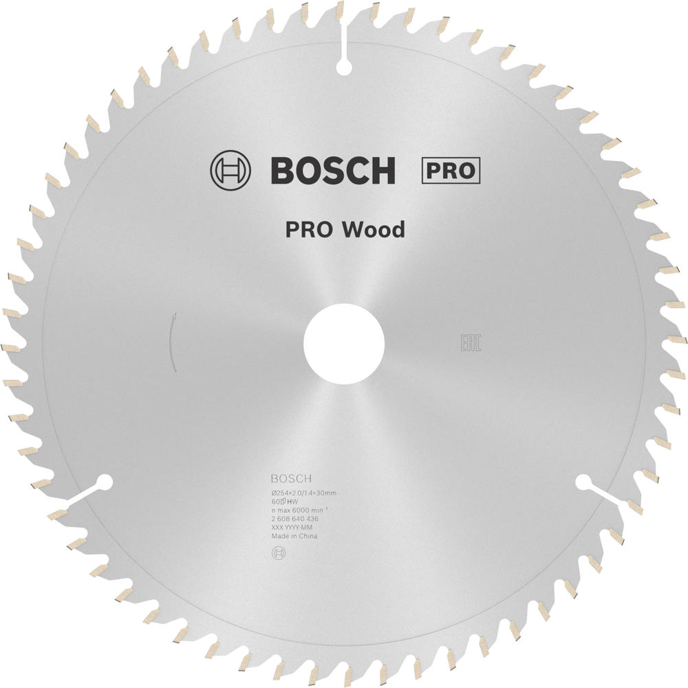 Image of Bosch PRO Wood Cutting Mitre Saw Blade 254mm 60T 30mm