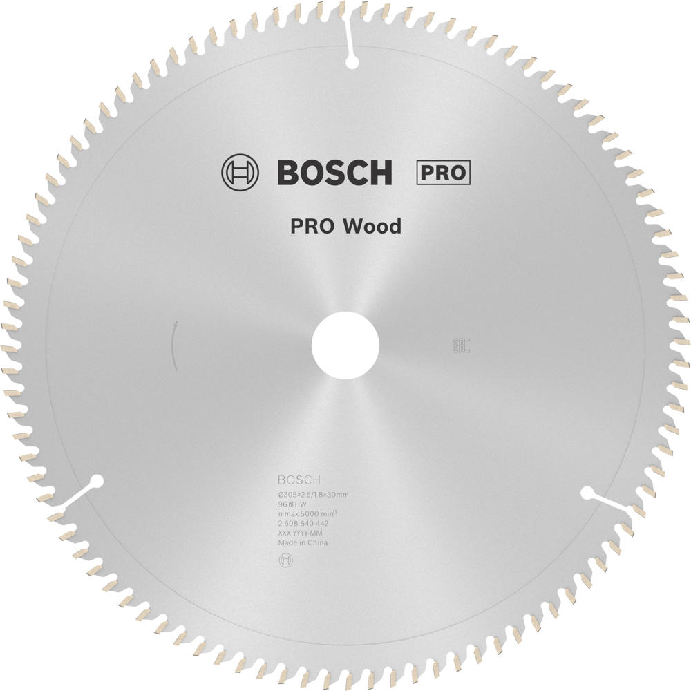Image of Bosch PRO Wood Cutting Mitre Saw Blade 305mm 96T 30mm