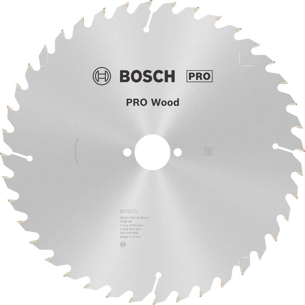 Image of Bosch PRO Wood Cutting Mitre Saw Blade 254mm 40T 30mm
