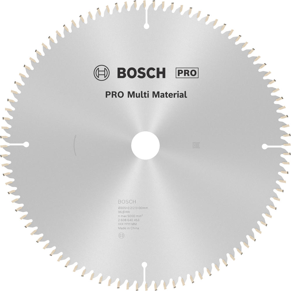 Image of Bosch PRO Multi Material Cutting Mitre and Table Saw Blade 305mm 96T 30mm