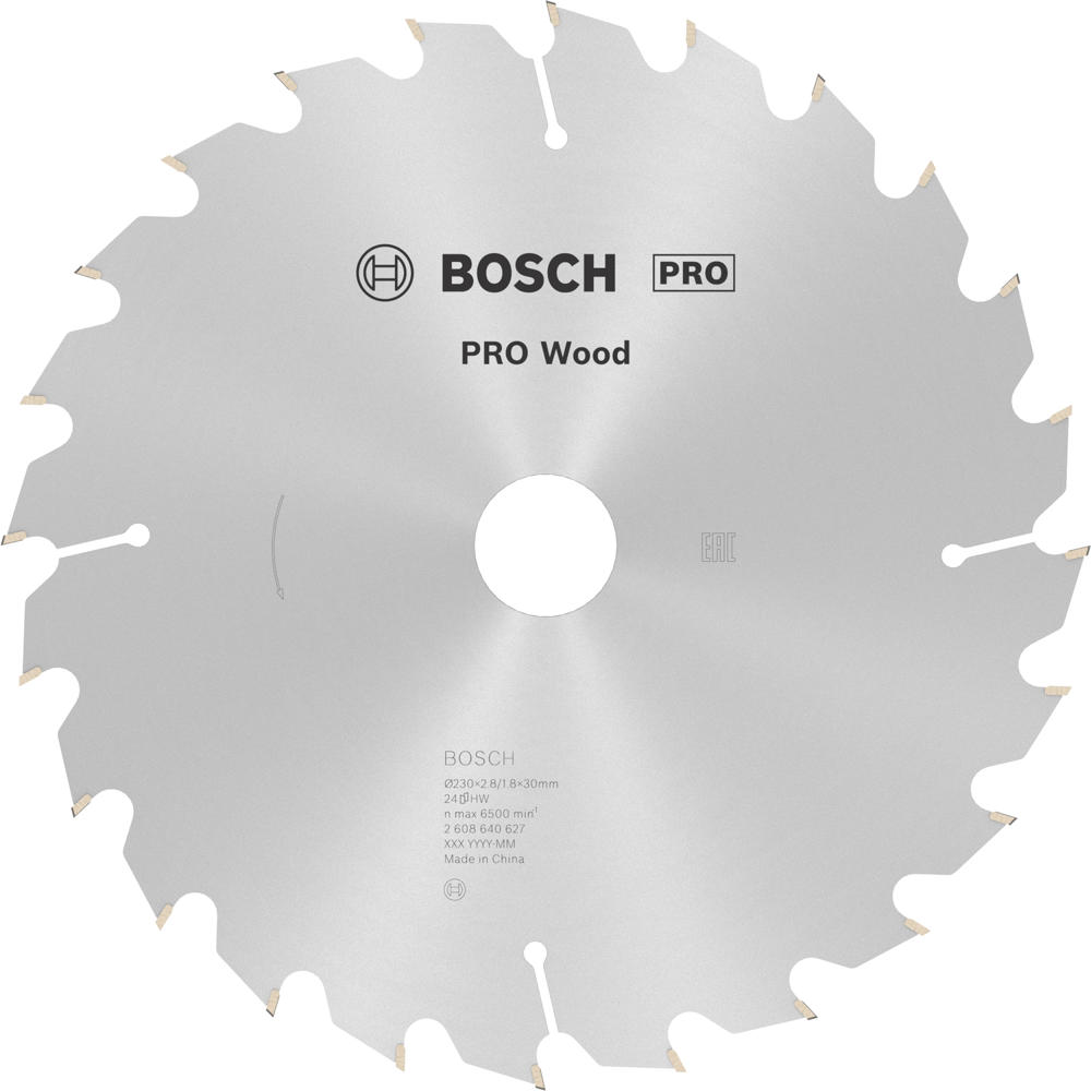 Image of Bosch PRO Optiline Wood Cutting Saw Blade 230mm 24T 30mm