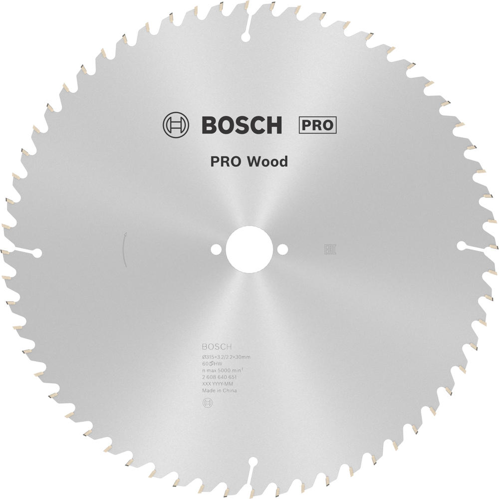 Image of Bosch PRO Optiline Wood Cutting Table Saw Blade 315mm 60T 30mm