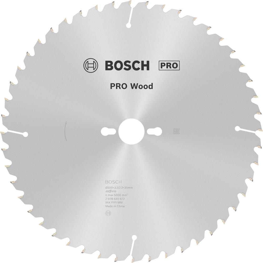 Image of Bosch PRO Optiline Wood Cutting Table Saw Blade 300mm 48T 30mm