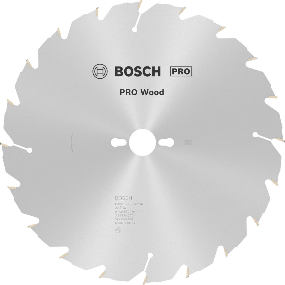 Bosch PRO Wood Cutting Table Saw Blade 600mm 40T 30mm