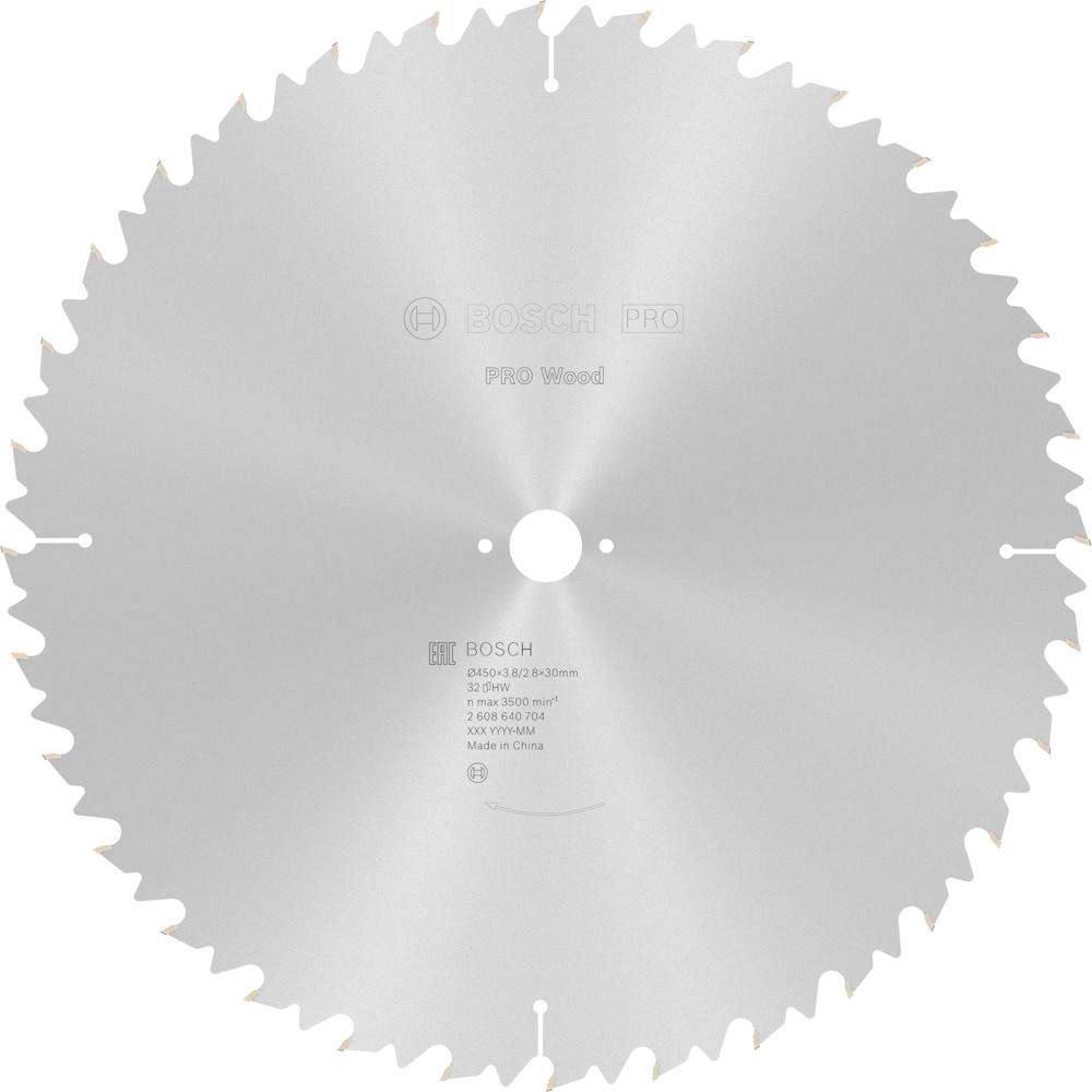 Image of Bosch PRO Wood Cutting Table Saw Blade 450mm 32T 30mm